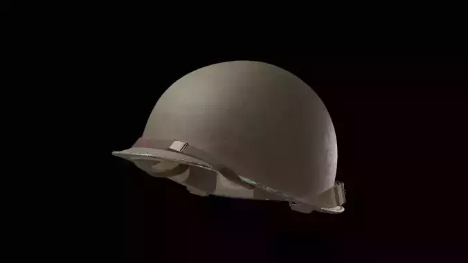 Accurate M1 Army Helmet 3D Model Low-poly 3D model