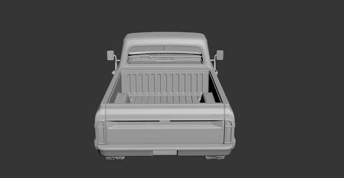 CHEVROLET K20 1972 3D print model 5