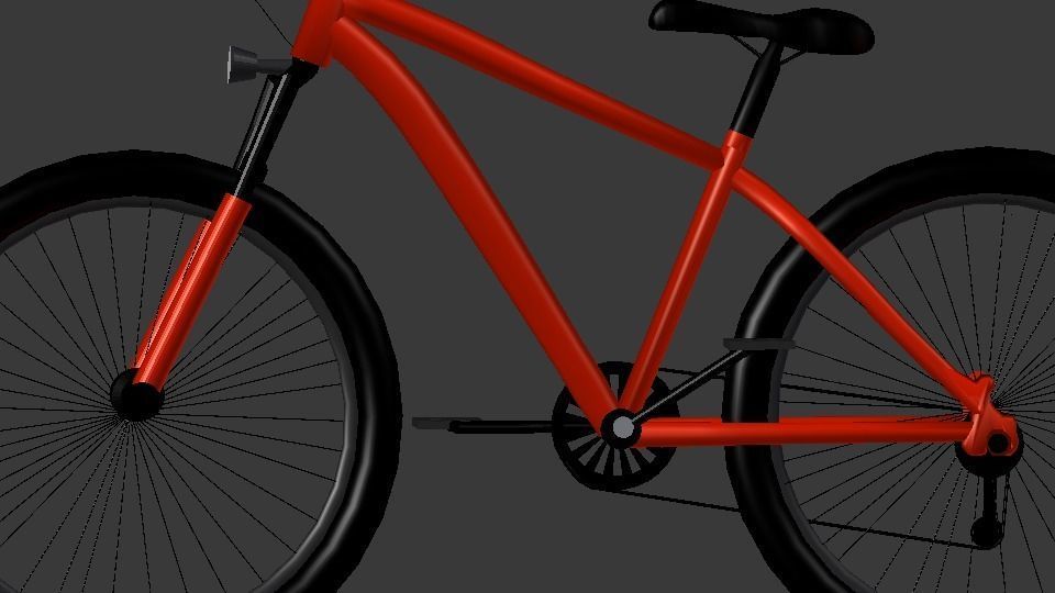 Blender made High quality bicycle 3D model