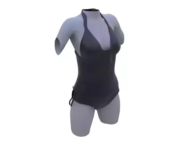 Swimsuit mannequin wearing on beach