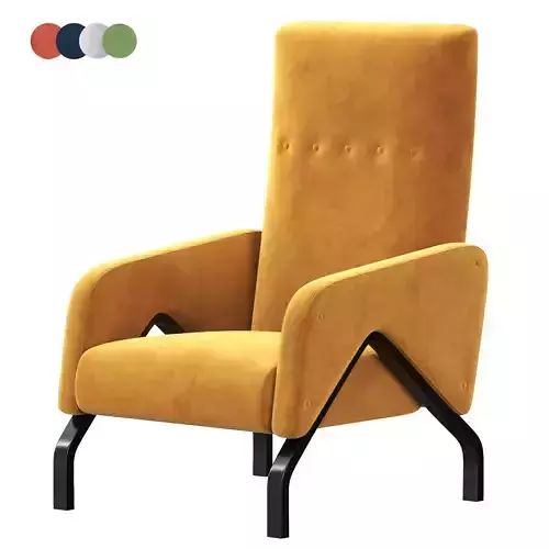 Rosso Club Chair 3D model