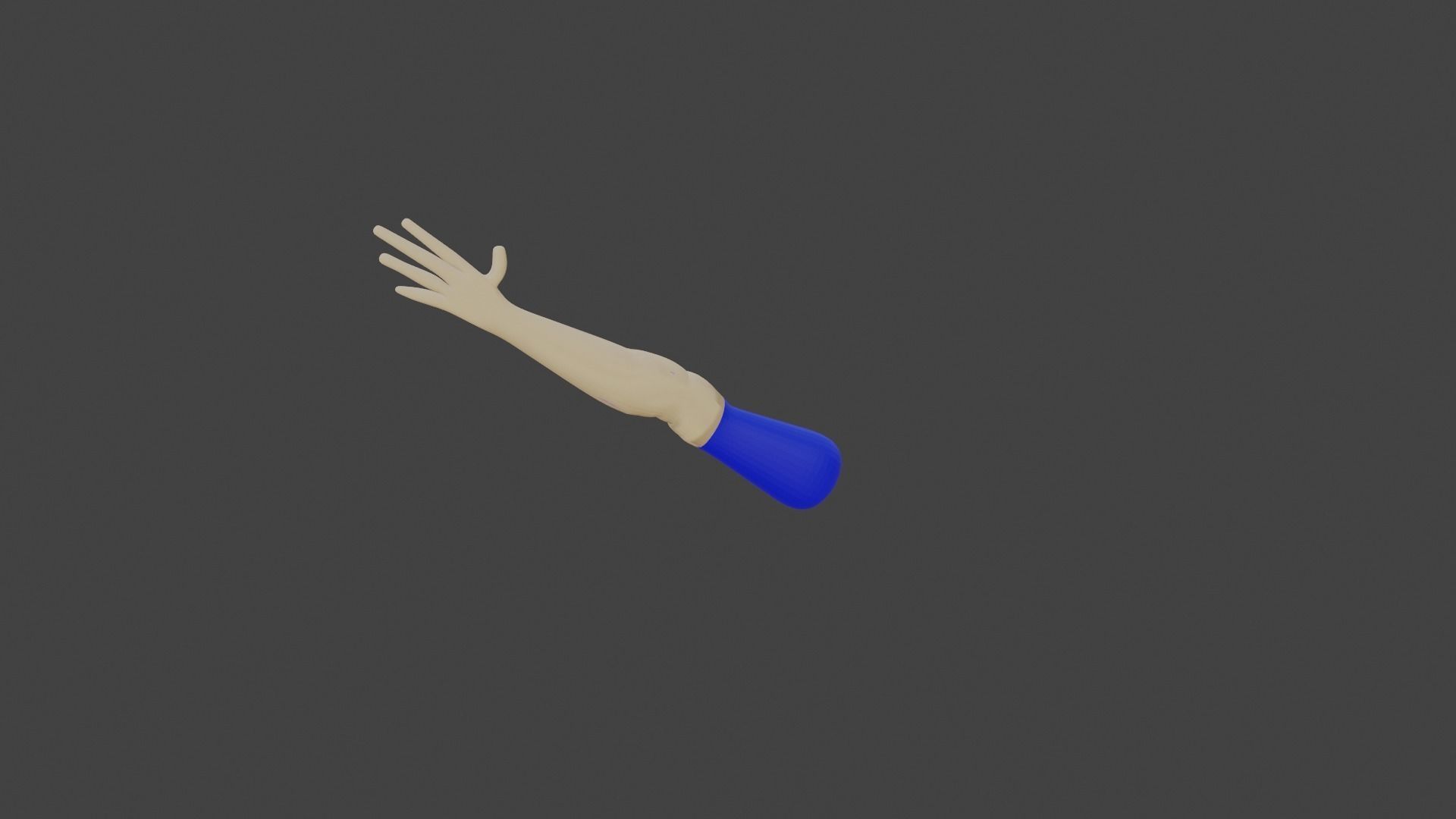 lowpoly human fps hands riged Low-poly 3D model_3