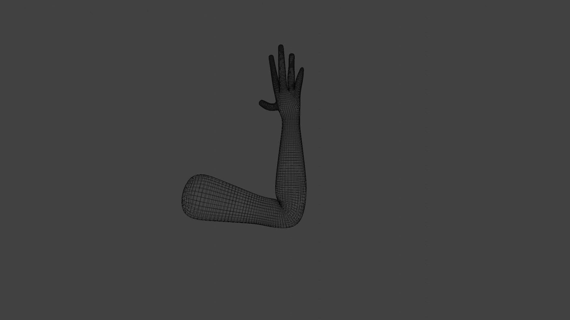 lowpoly human fps hands riged Low-poly 3D model_10