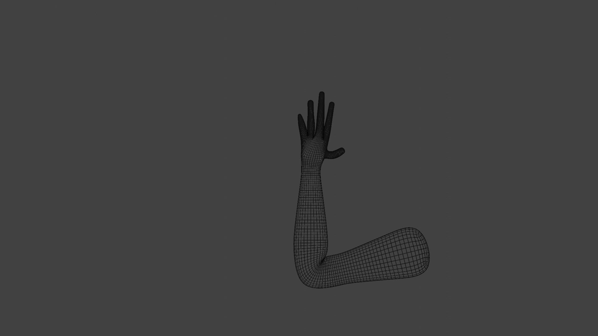 lowpoly human fps hands riged Low-poly 3D model_7