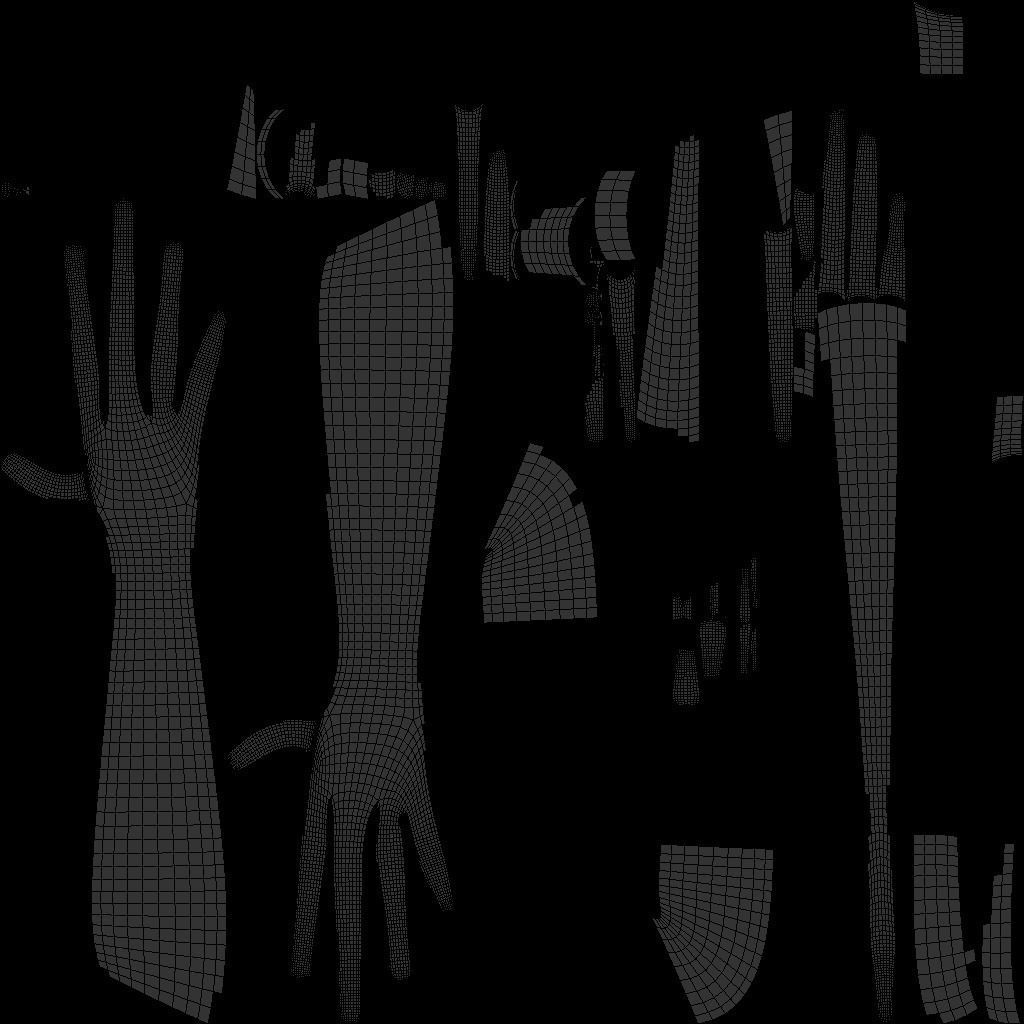 lowpoly human fps hands riged Low-poly 3D model_11