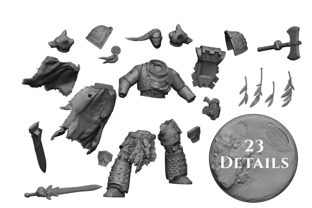 WOLF KING 3D print model_0