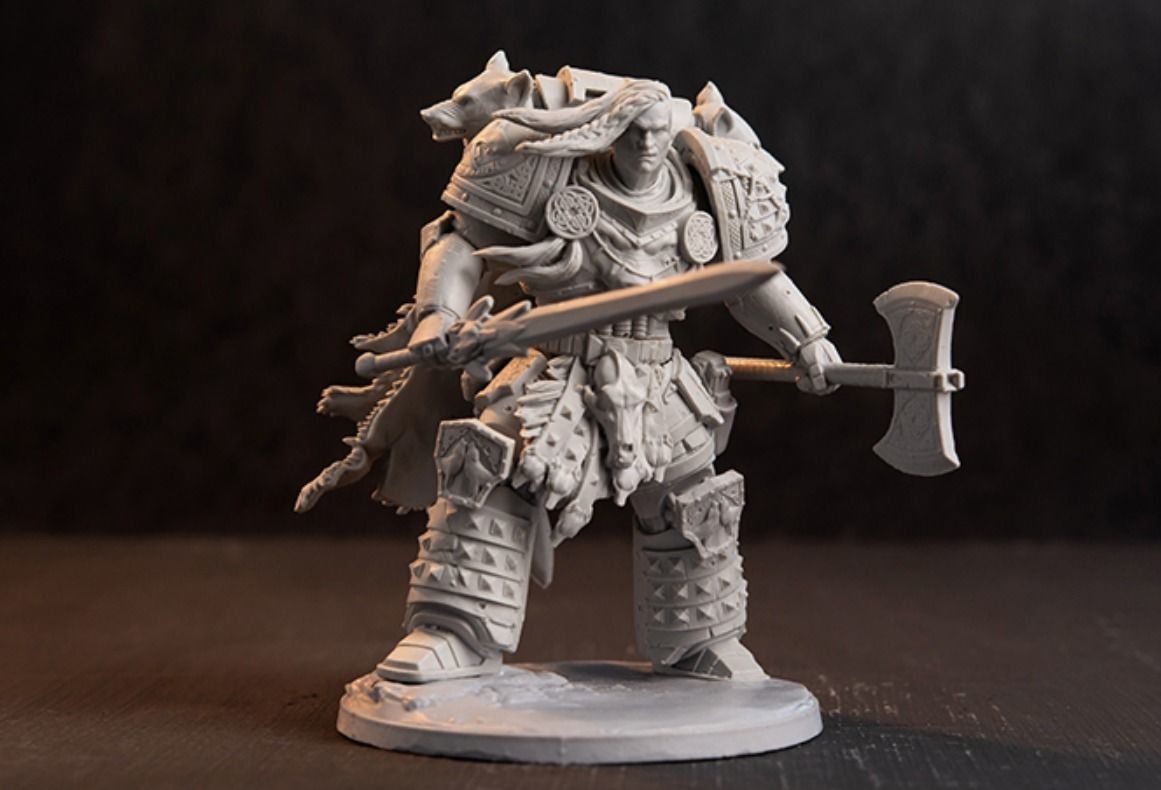 WOLF KING 3D print model_1