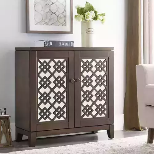 Engelina Mirrored Accent Cabinet - 2 Colour