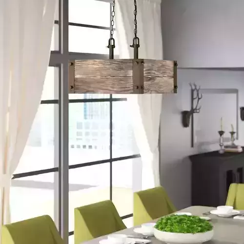 Cathey Light Square Rectangle Chandelier