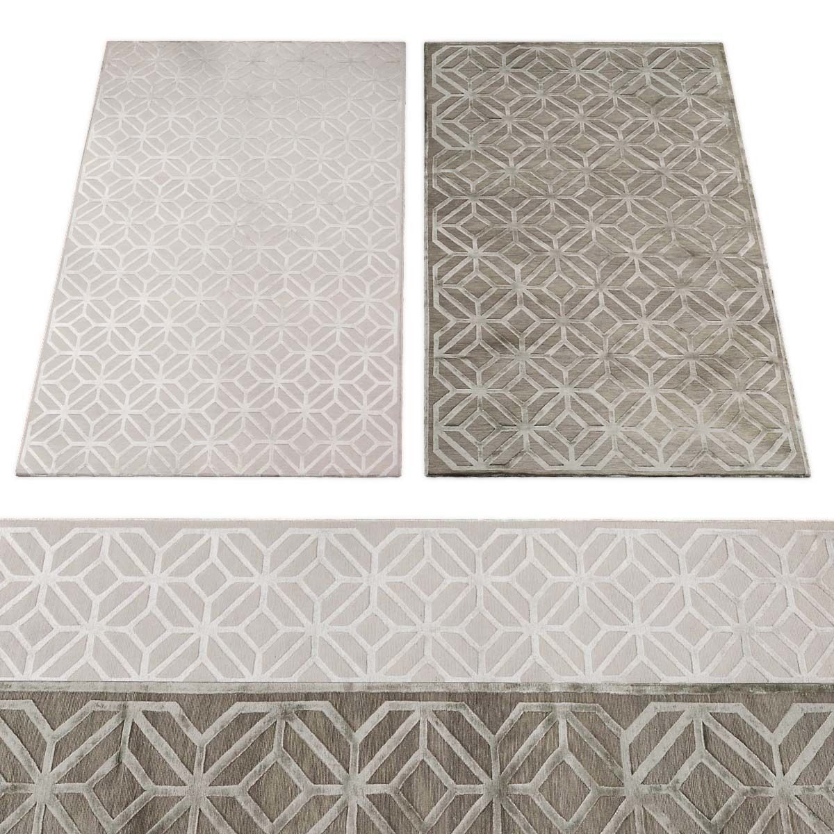 Rugs collection 373 Low-poly 3D model_2