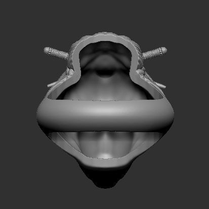 Ring Geisya Skull 3D print model_7