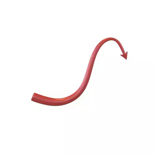Devil Tail v1 002 Low-poly 3D model