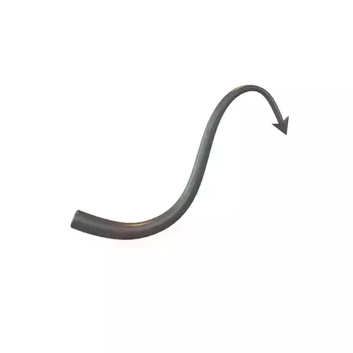 Devil Tail v1 004 Low-poly 3D model