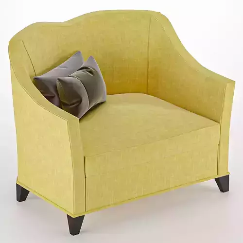 Armchair chair with pillows