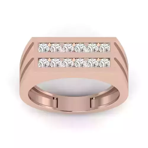 Diamond Cluster Ring 3dm stl render detail 3D print model 3D print model