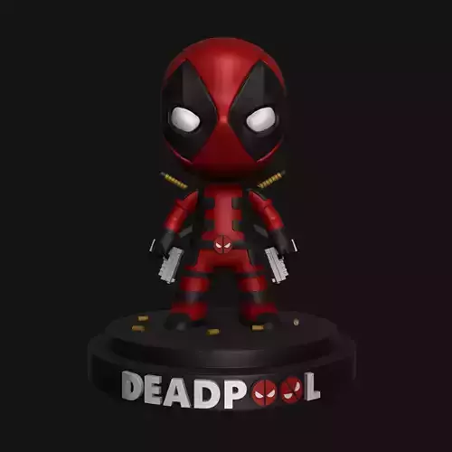 Deadpool STL figurine 3D print model