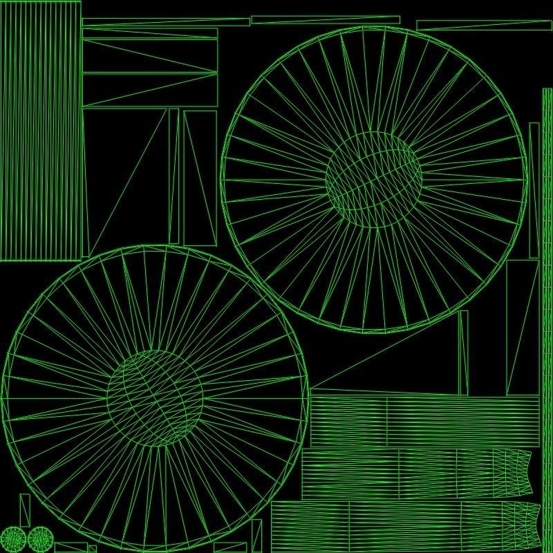 Mitzi Table white finish Low-poly 3D model_9