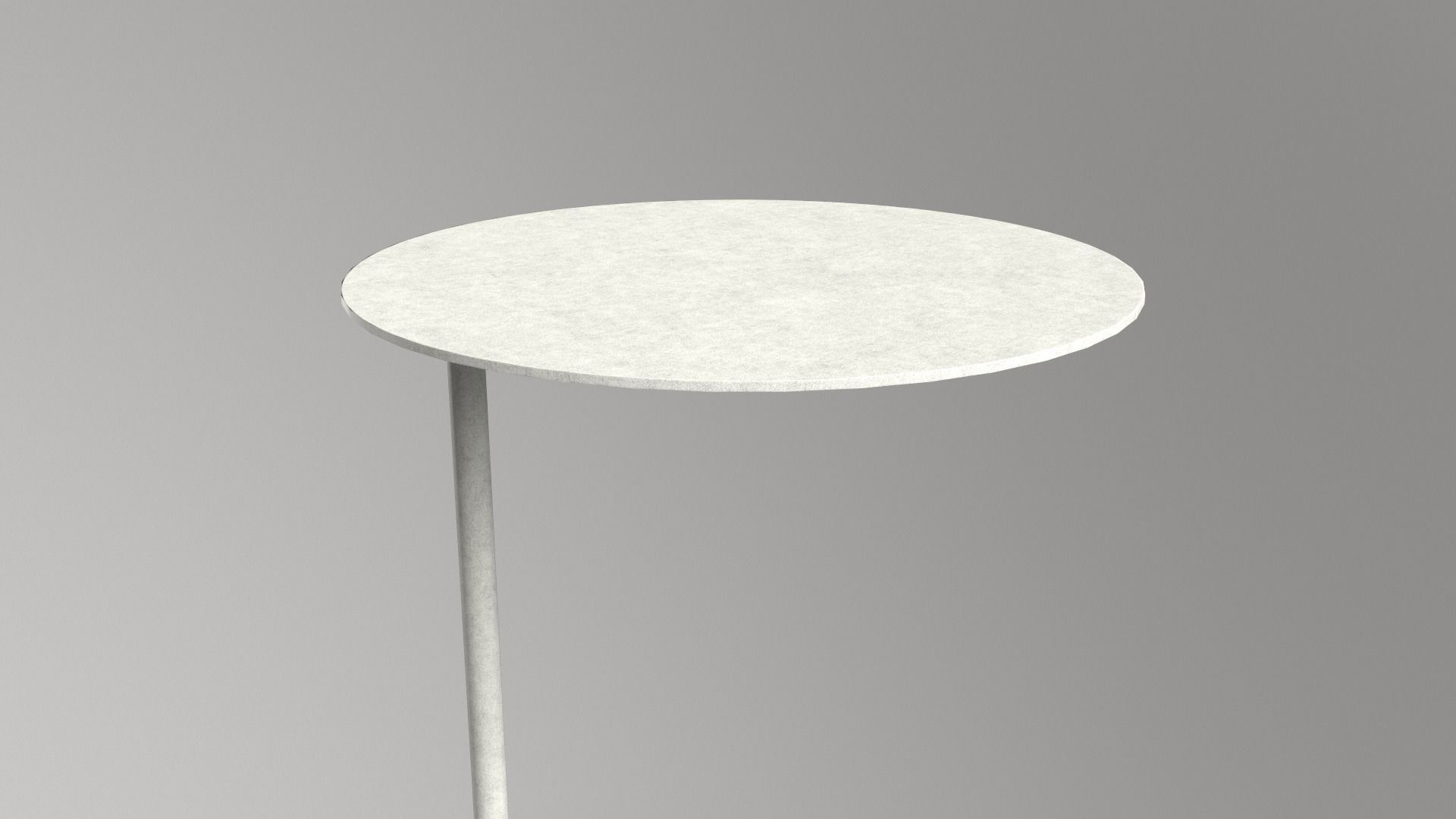 Mitzi Table white finish Low-poly 3D model_4