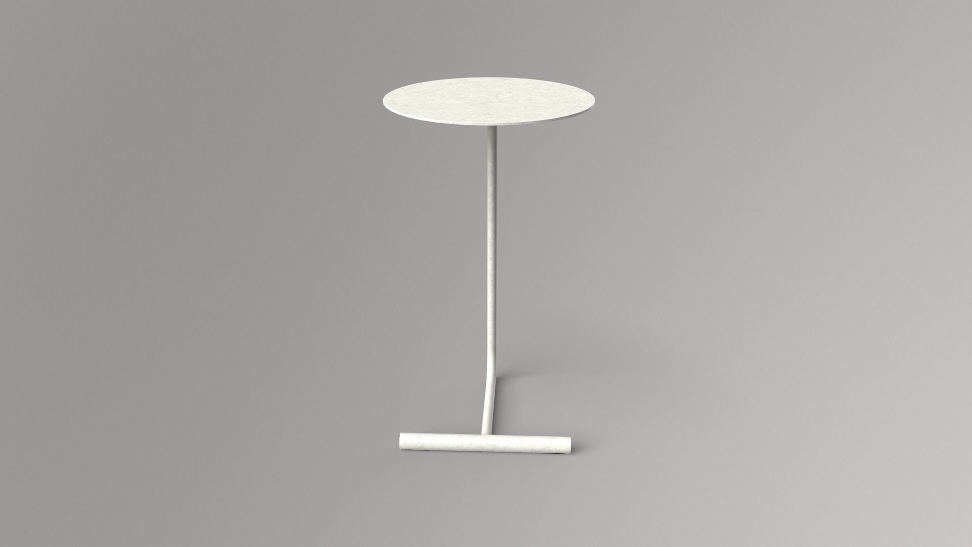 Mitzi Table white finish Low-poly 3D model_2