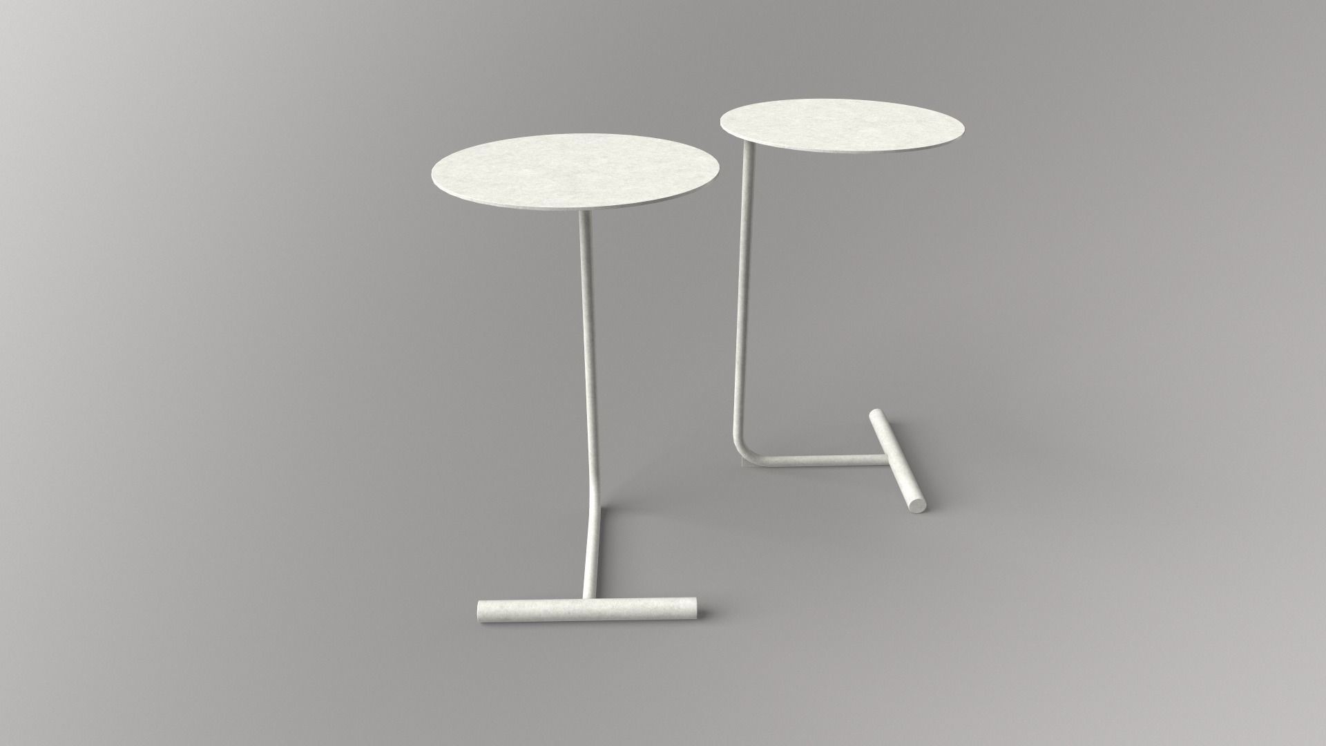 Mitzi Table white finish Low-poly 3D model_8