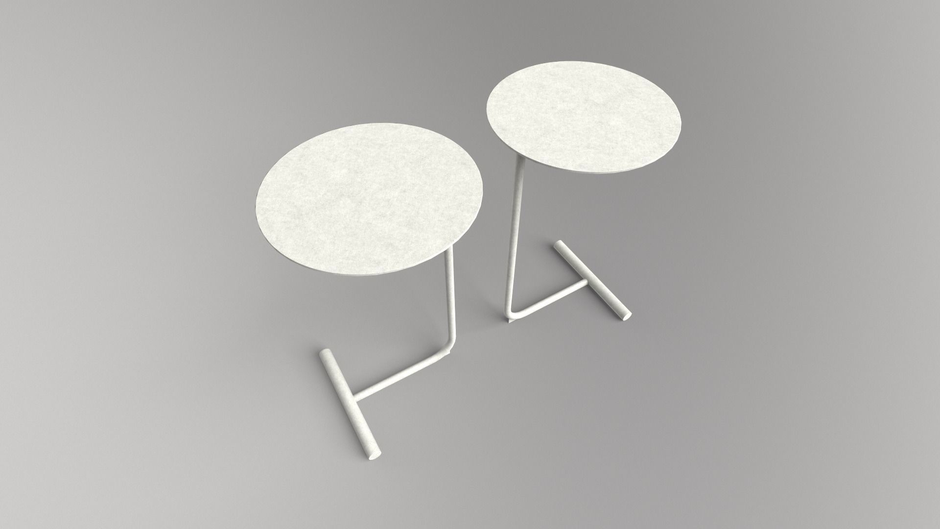 Mitzi Table white finish Low-poly 3D model_7