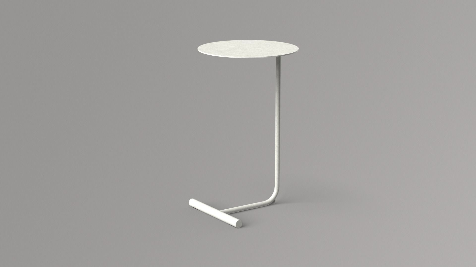 Mitzi Table white finish Low-poly 3D model_5