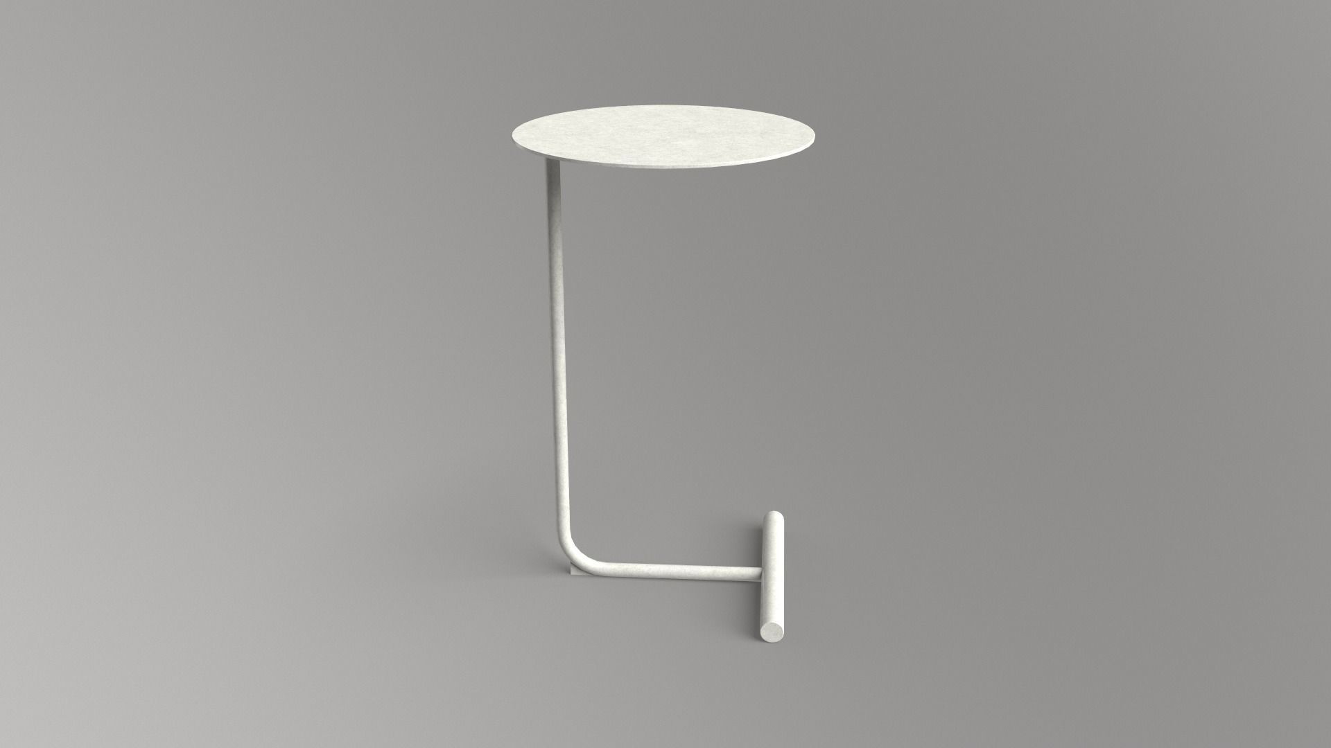 Mitzi Table white finish Low-poly 3D model_3