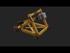 Lowpoly Catapult Low-poly 3D model_1