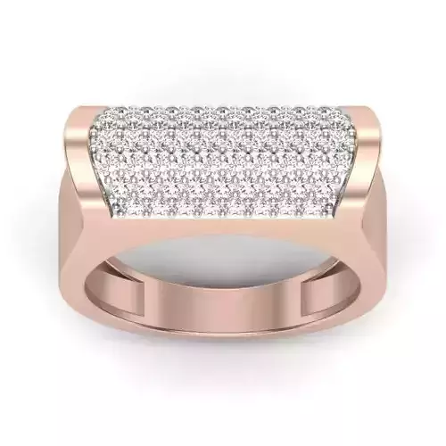 Diamond solitaire wedding engagement ring 3D print model 3D print model