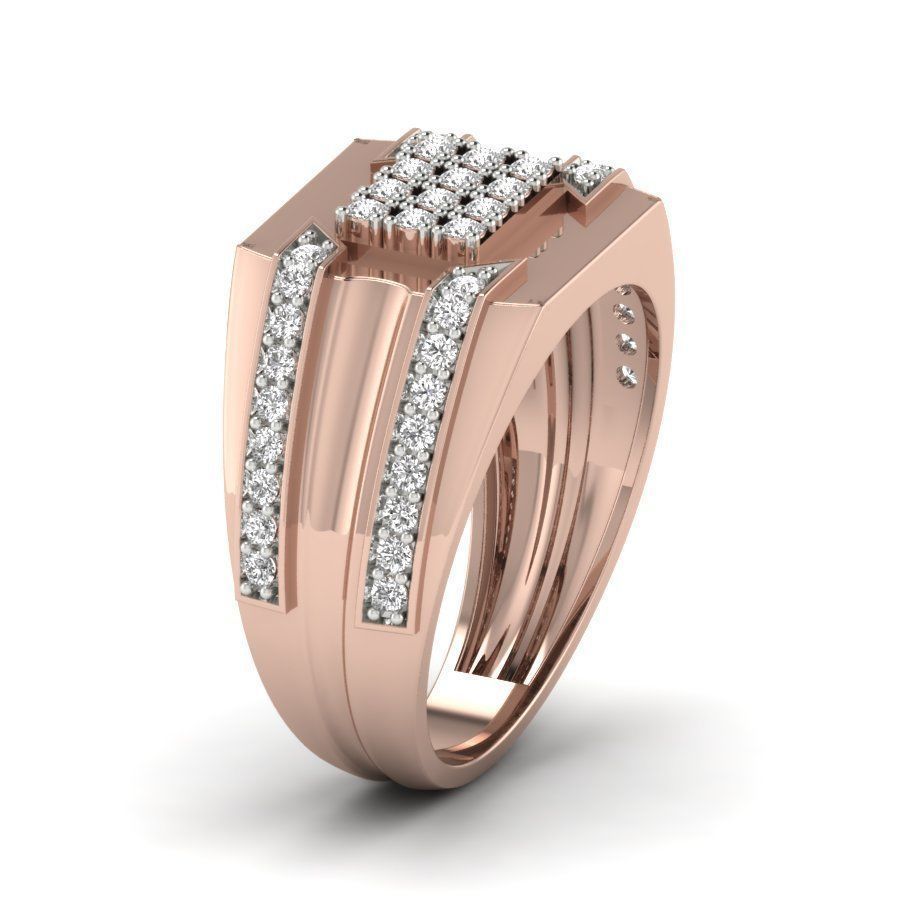 Solitaire wedding engagement ring 3D print model 3D print model_13