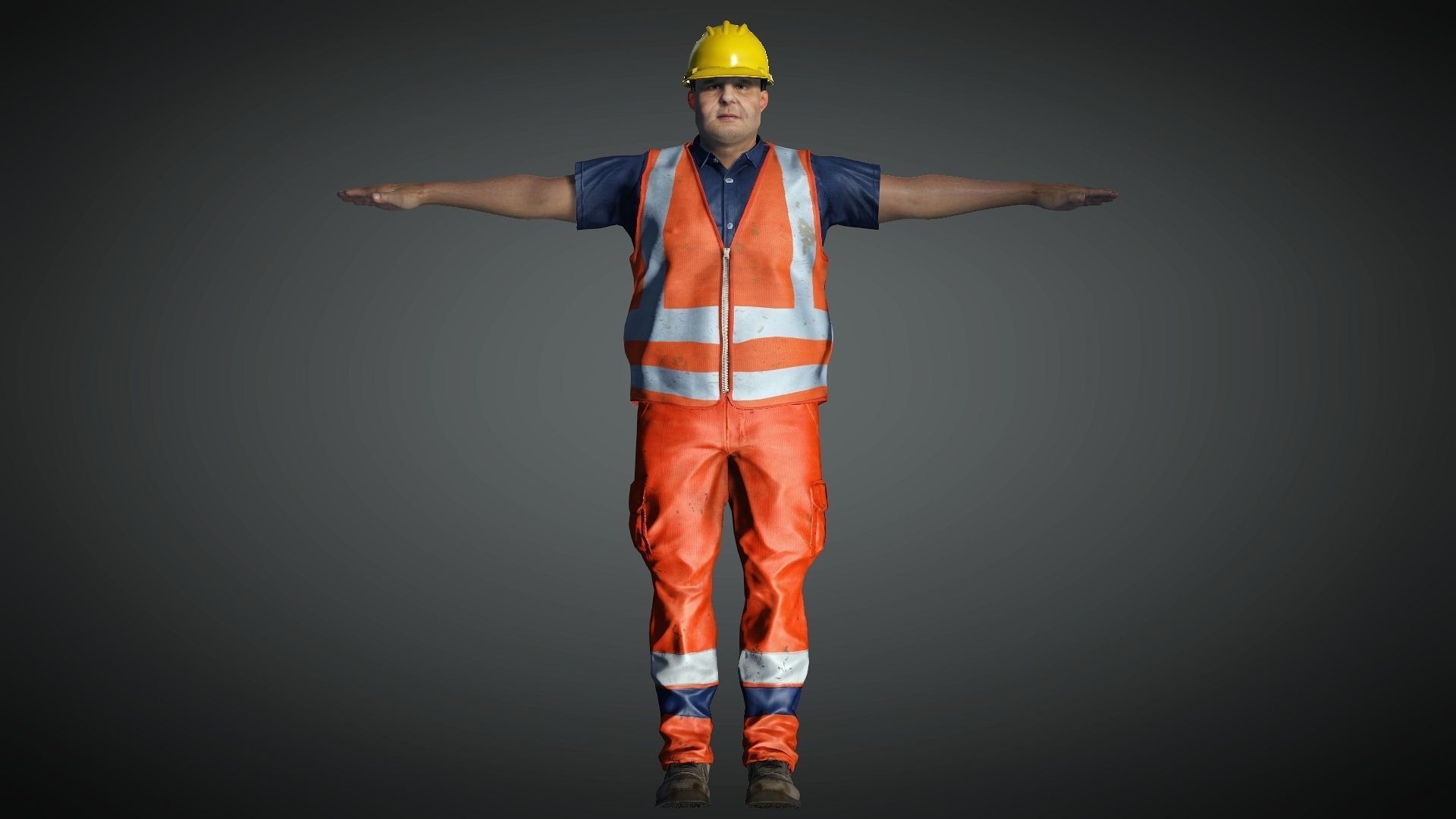 AAA Realistic Male Character 08 Low-poly 3D model_1