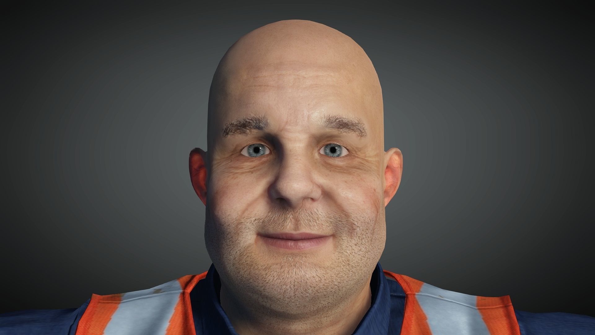 AAA Realistic Male Character 08 Low-poly 3D model_16