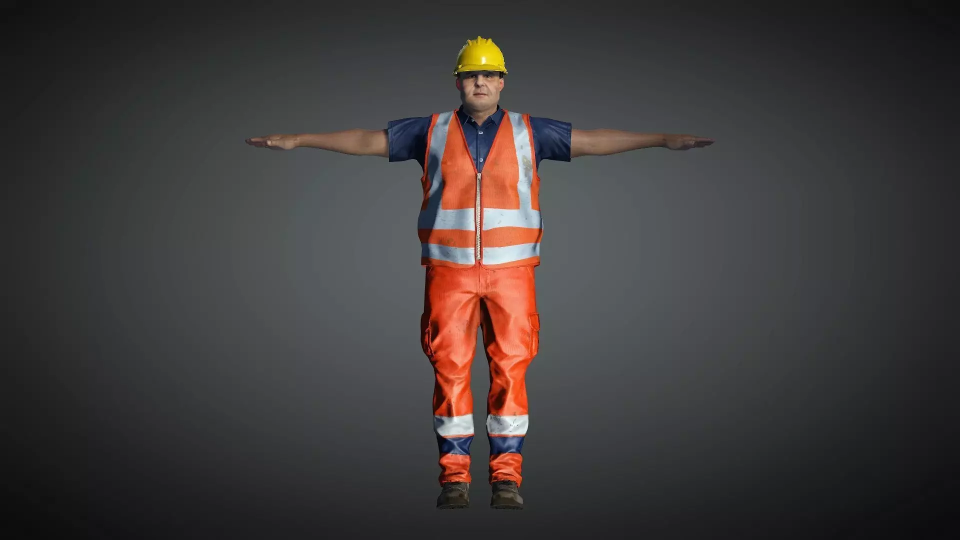 AAA Realistic Male Character 08 Low-poly 3D model_0