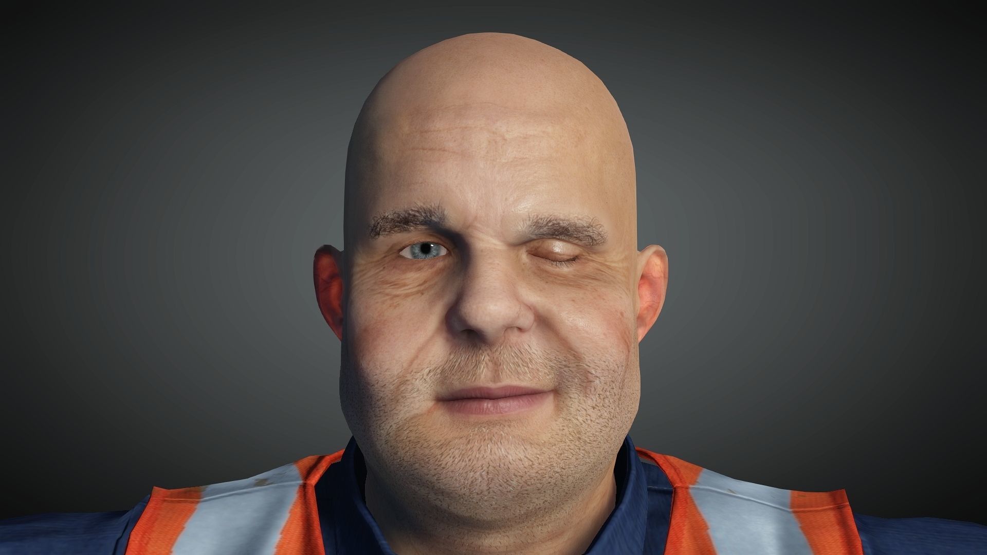 AAA Realistic Male Character 08 Low-poly 3D model_19