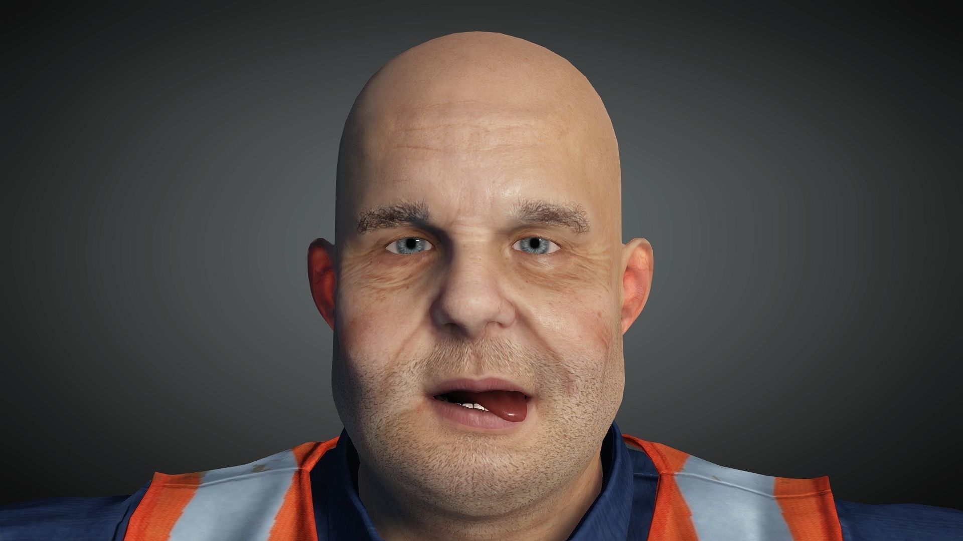 AAA Realistic Male Character 08 Low-poly 3D model_20