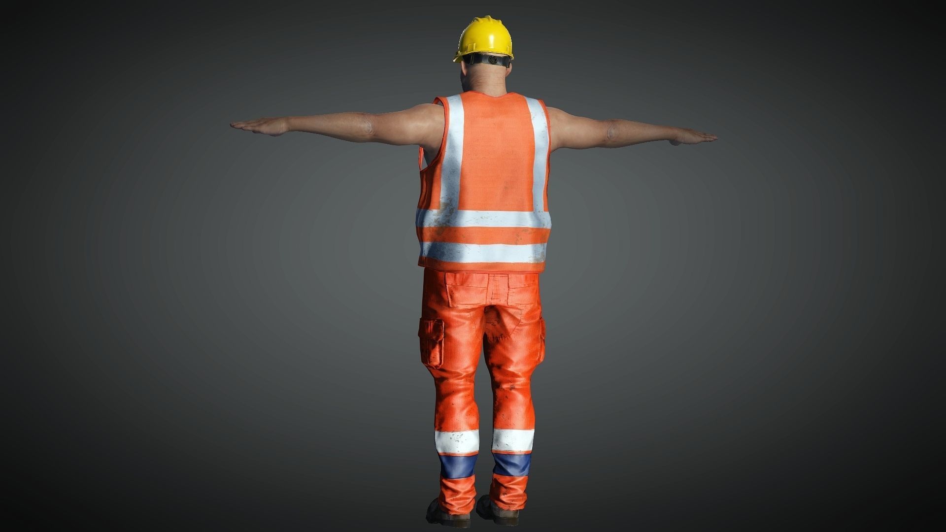 AAA Realistic Male Character 08 Low-poly 3D model_13