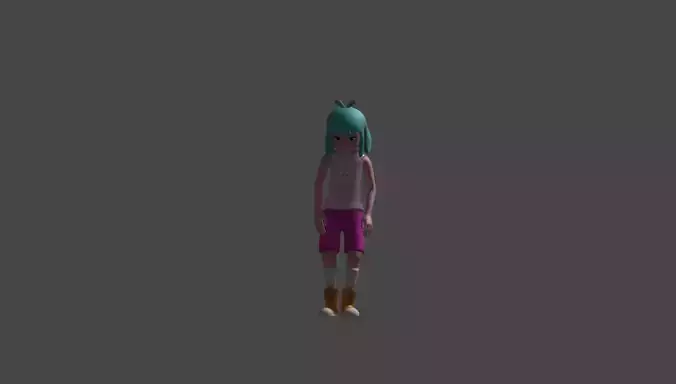 Little Girl 3D Character