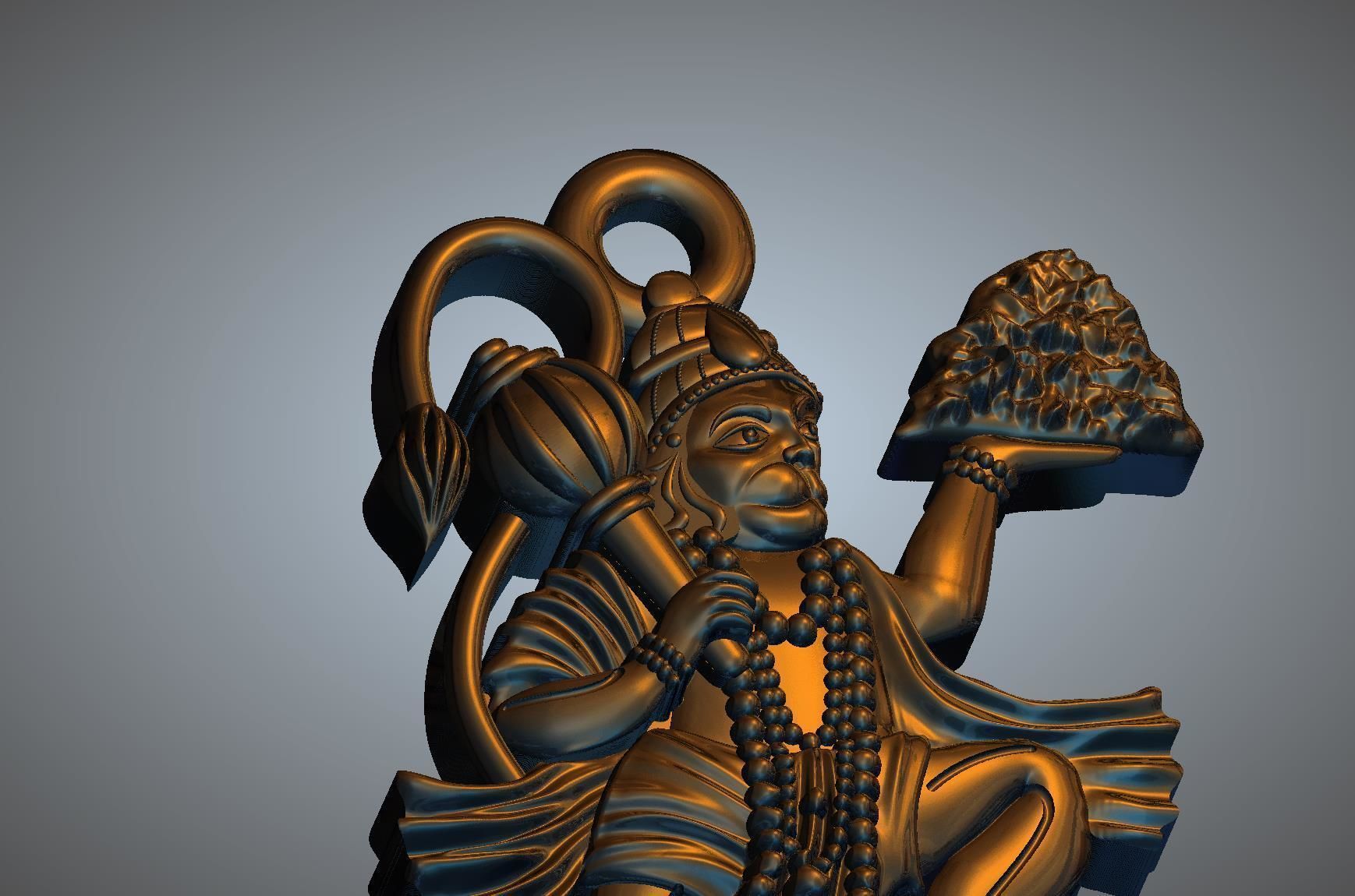 Hanuman Ji 1 3D print model_3