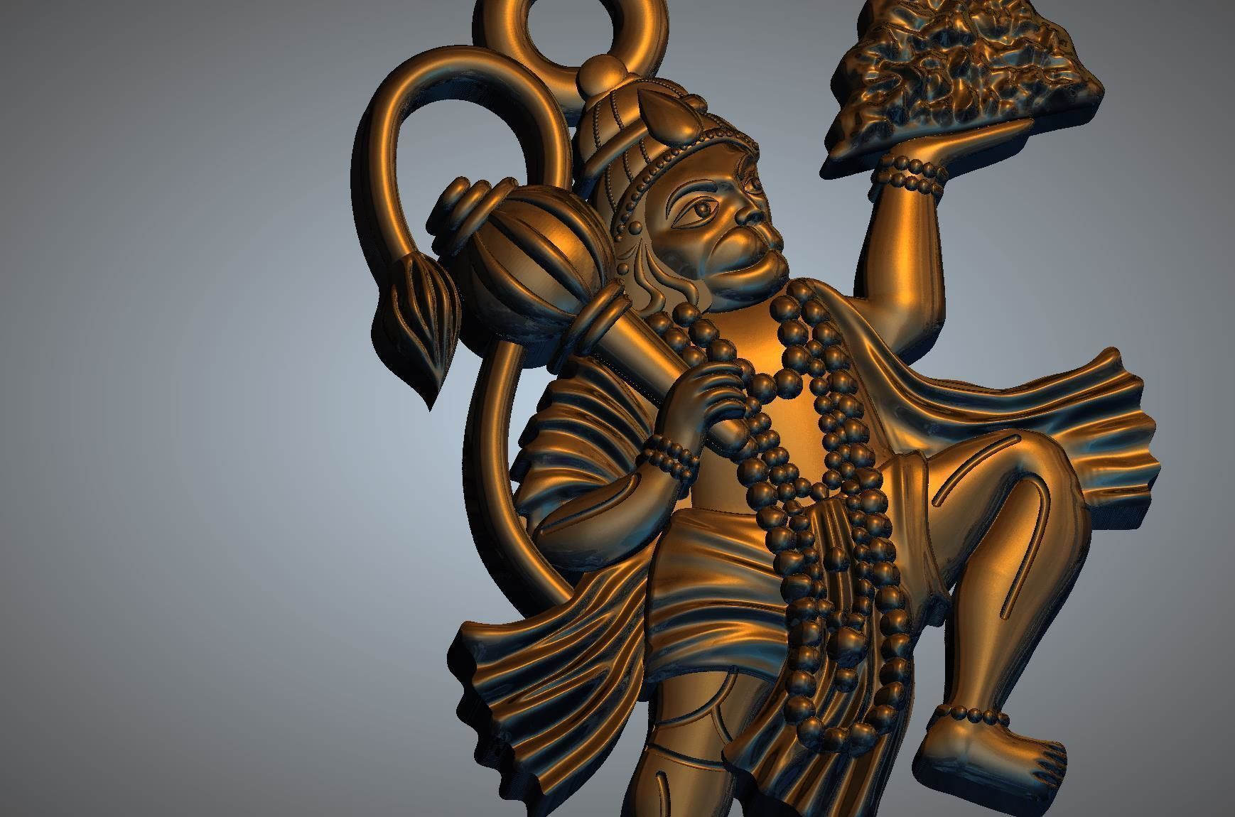 Hanuman Ji 1 3D print model_2