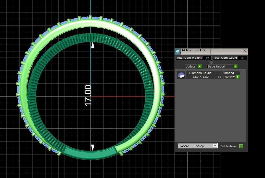 Ring iz39 3D print model_6