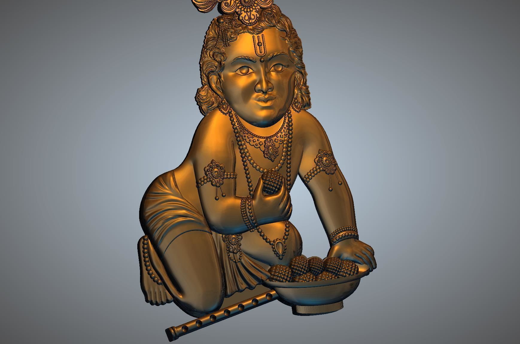 Krishan ji 3D print model_4