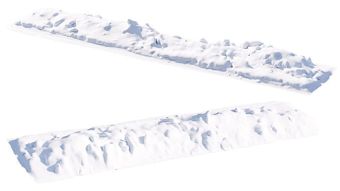 Long snowdrift  3D model