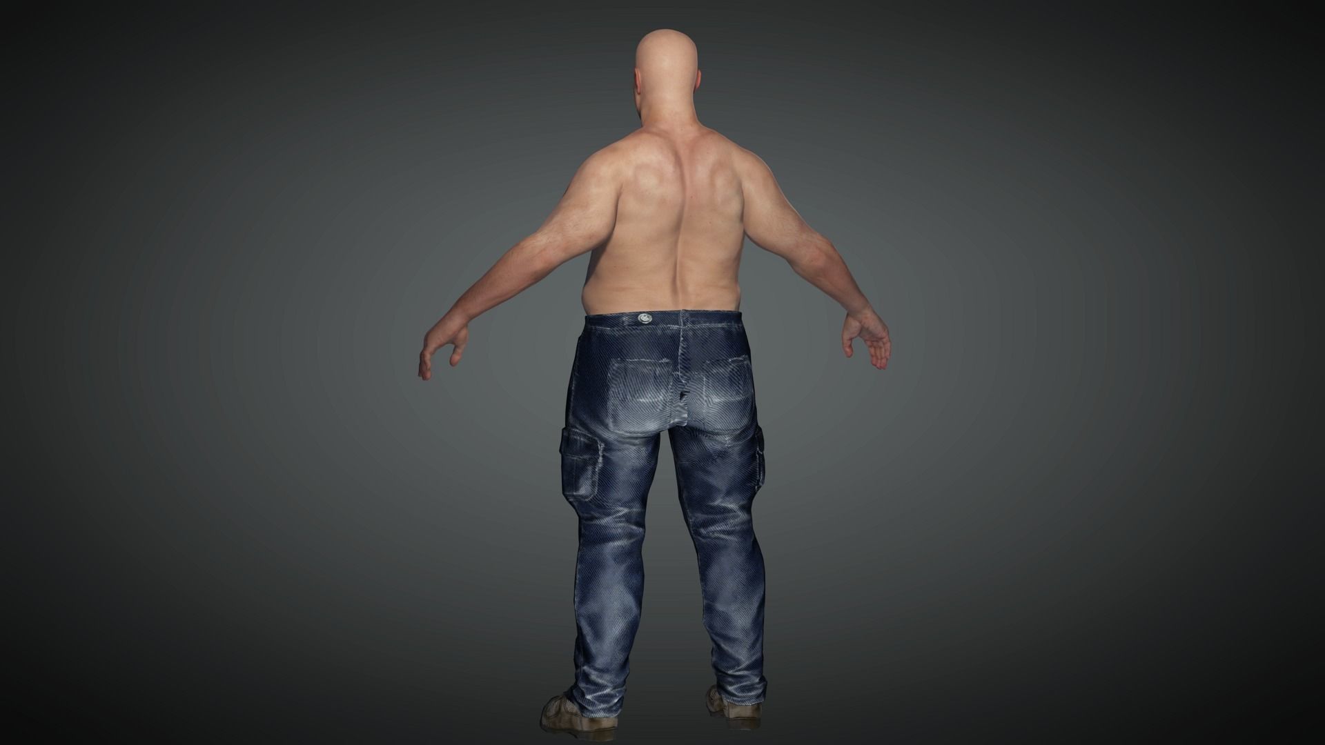AAA Realistic Male Character 09 Low-poly 3D model_13
