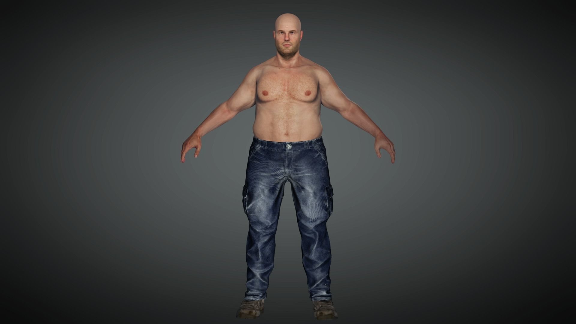 AAA Realistic Male Character 09 Low-poly 3D model_6
