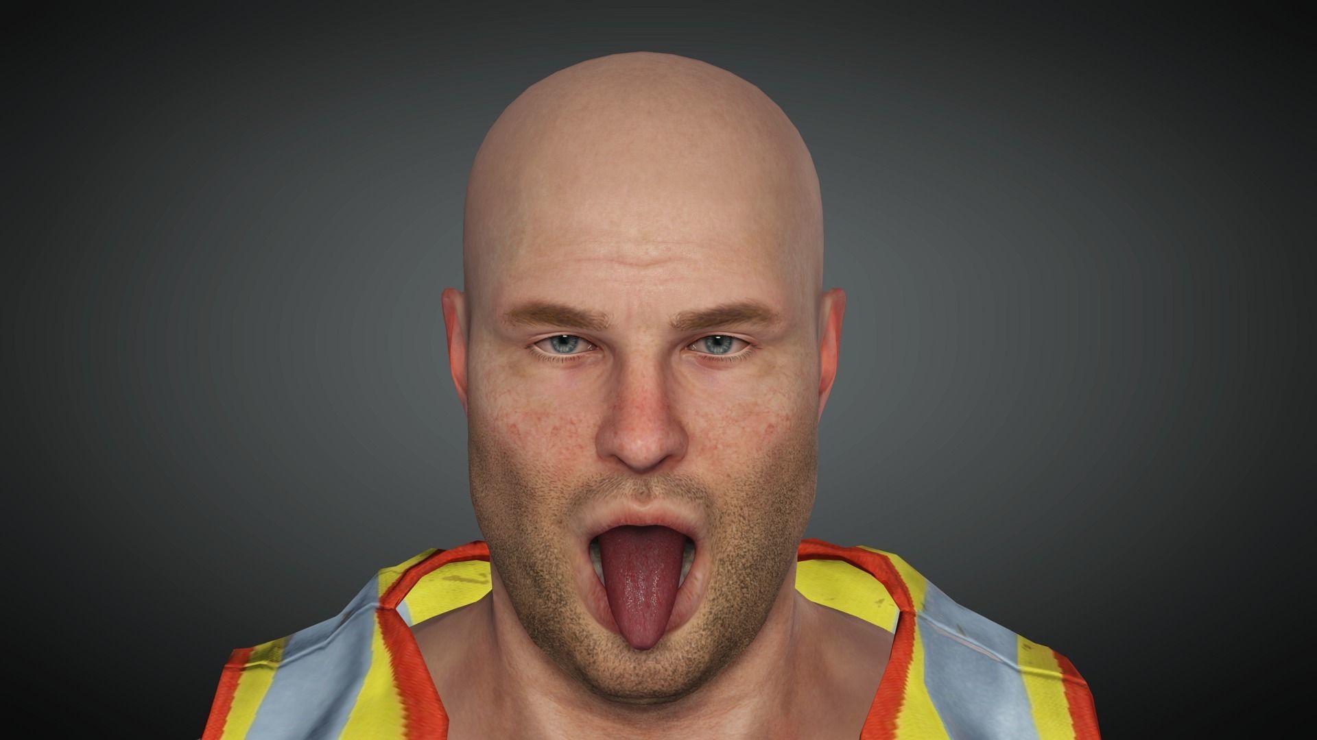 AAA Realistic Male Character 09 Low-poly 3D model_21