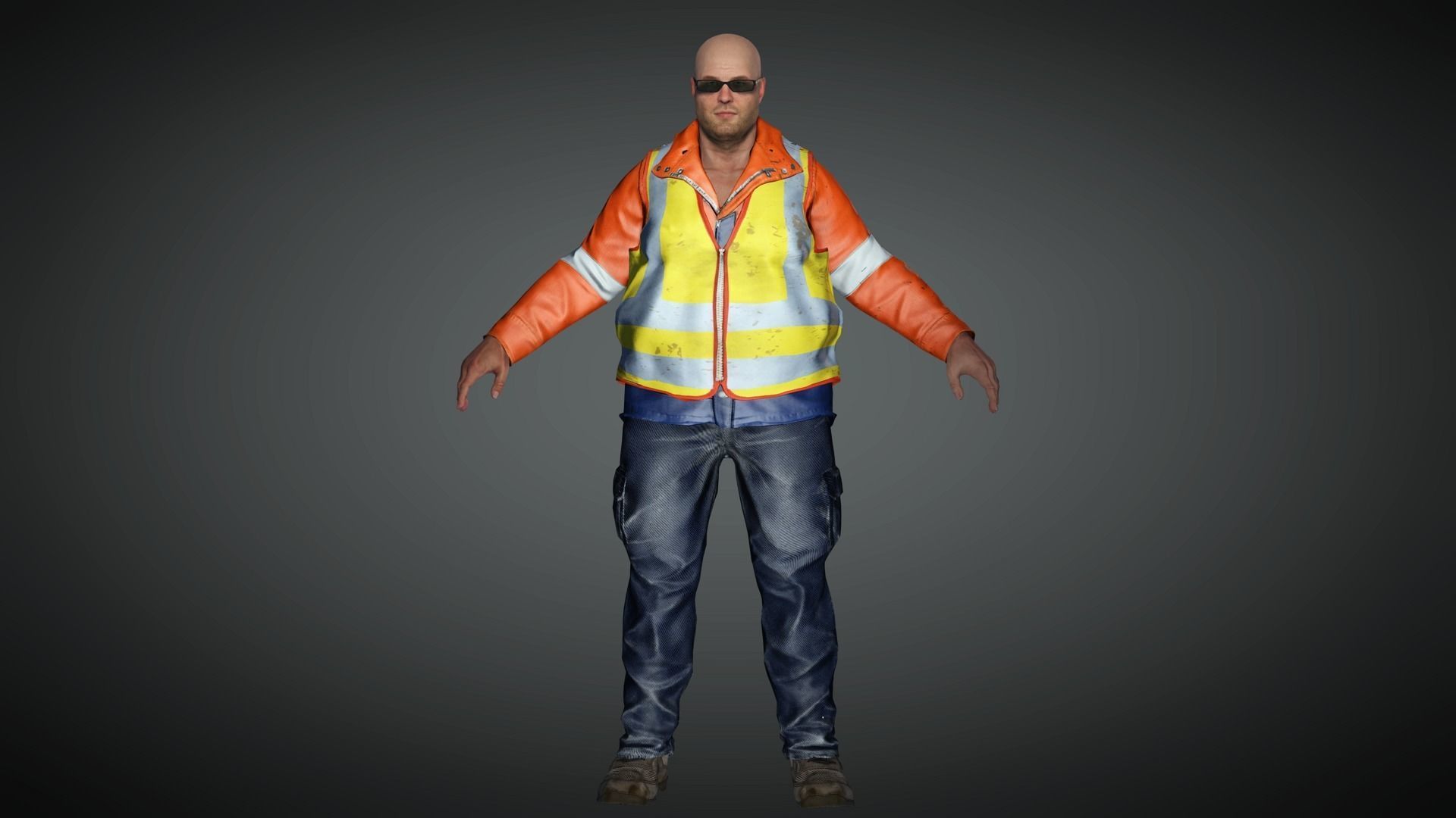 AAA Realistic Male Character 09 Low-poly 3D model_2