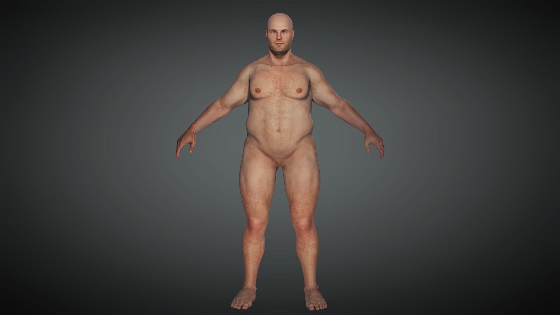 AAA Realistic Male Character 09 Low-poly 3D model_9