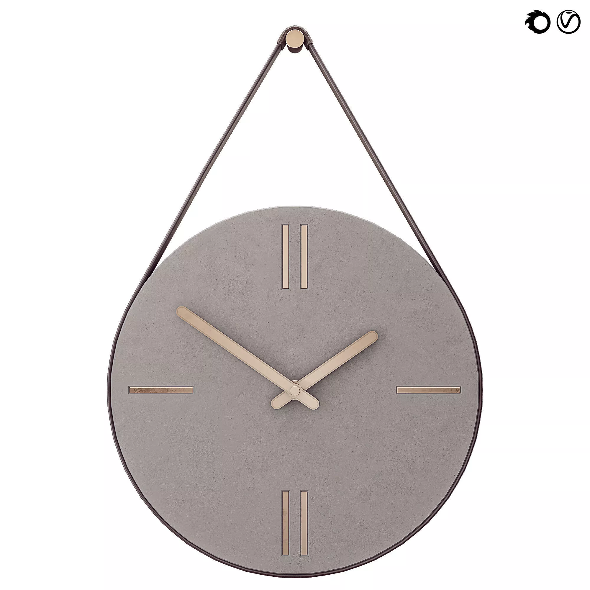 Mudita Wall Clock 3D model