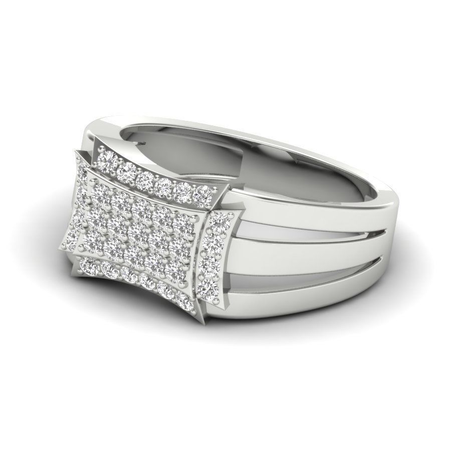 Women solitaire ring 3dm stl render detail 3D print model 3D print model_8