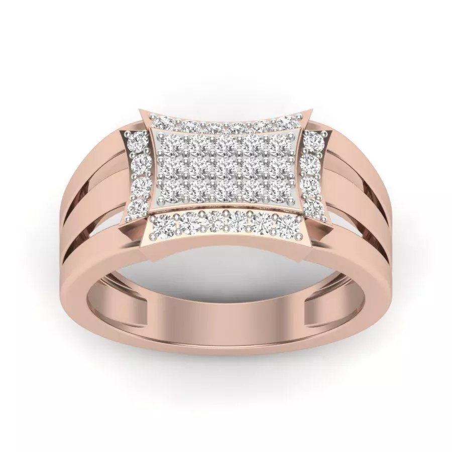 Women solitaire ring 3dm stl render detail 3D print model 3D print model_0